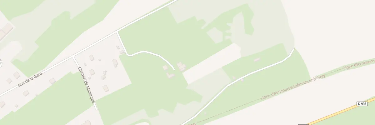 Plan du 9002 Les Avettes à Blâmont
