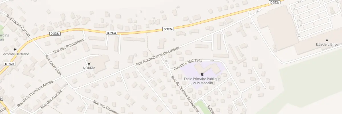 Plan du 18 Rue Notre-dame de Lorette à Raon-l’Étape