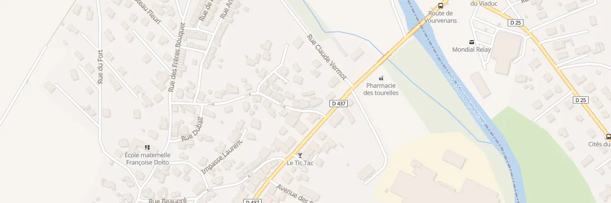 Plan du 4 Rue Jeanne d’Arc à Châtenois-les-Forges