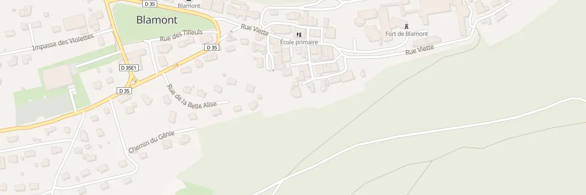 Plan du 10 Rue des Pervenches à Blamont