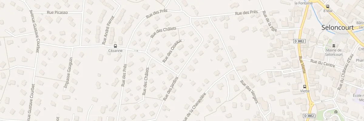 Plan du 19 Rue des Jardins à Seloncourt
