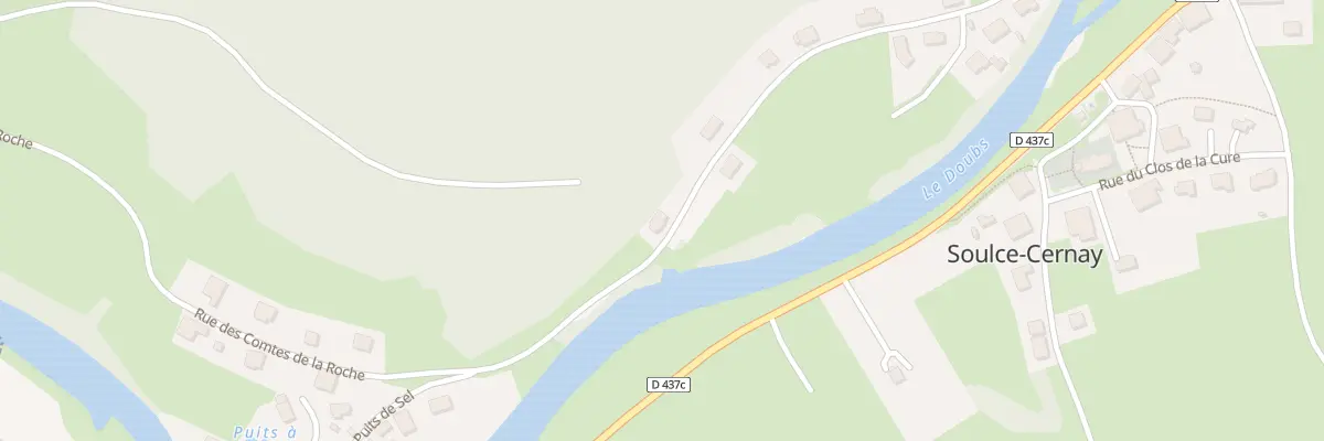 Plan du 12 Rue de la Saulnerie à Soulce-Cernay