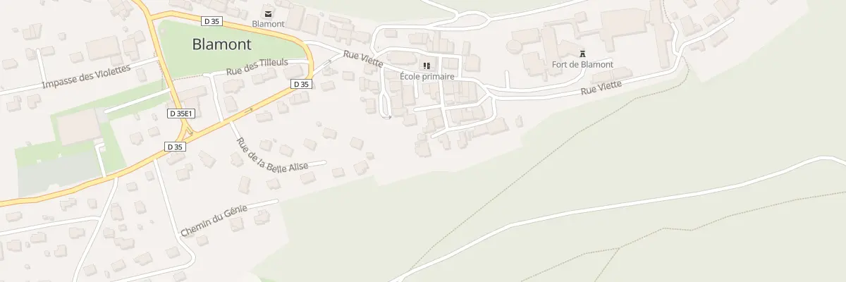 Plan du 3 Rue des Pervenches à Blamont