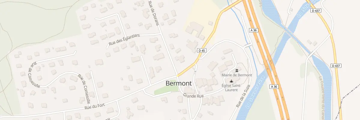Plan du 2 Rue de Dorans à Bermont