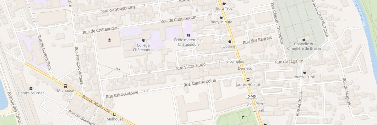 Plan du 18 Rue Victor Hugo à Belfort
