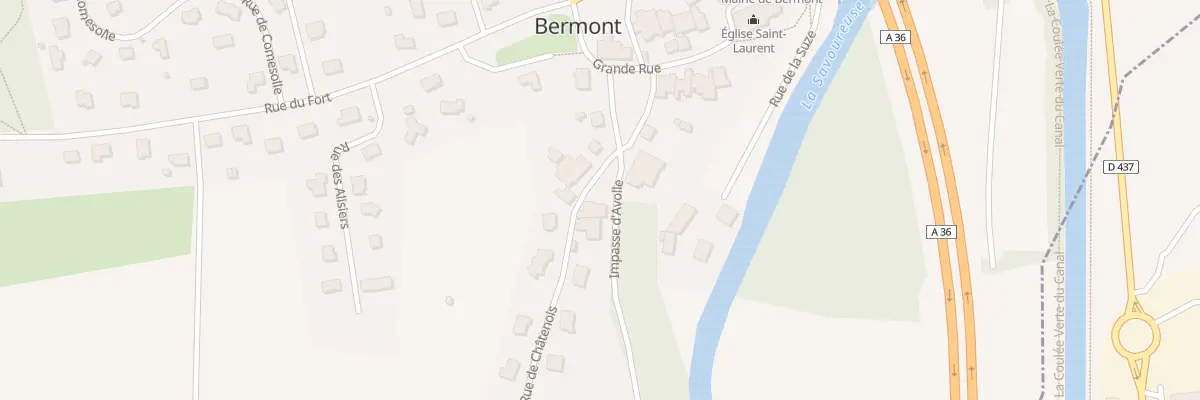 Plan du 2 Imp d’Avolle à Bermont