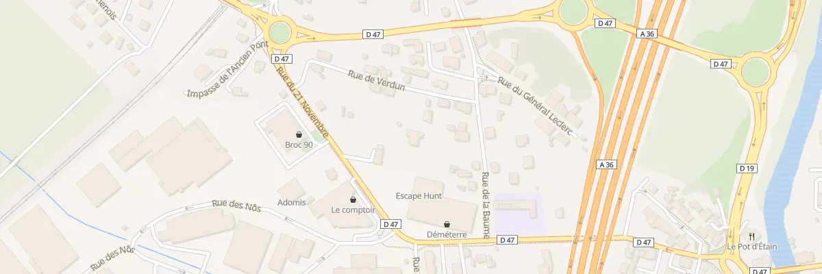 Plan du 5A Rue de la Baume à Danjoutin