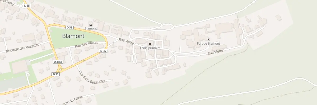 Plan du 23 Rue Viette à Blamont