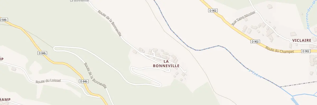 Plan du 5055 La Bonneville à Villaroger