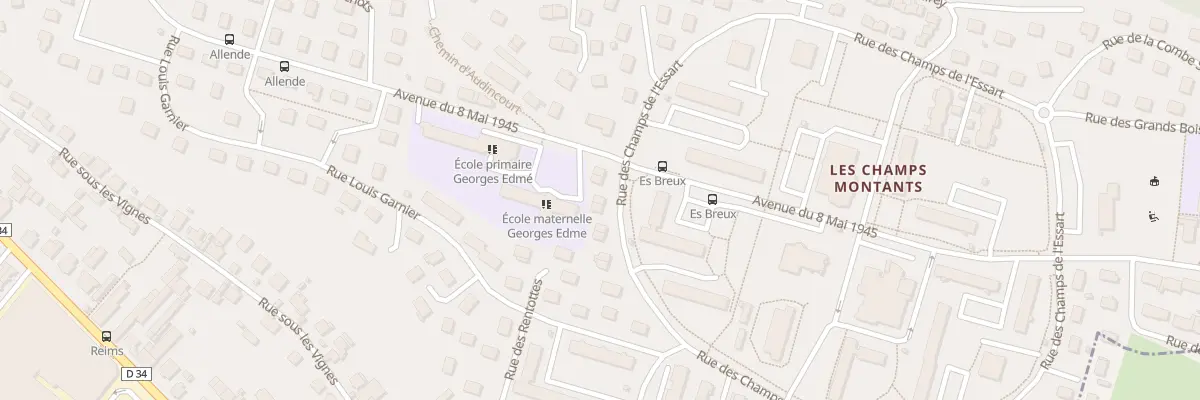 Plan du 6 Rue Champs de l’Essart à Audincourt