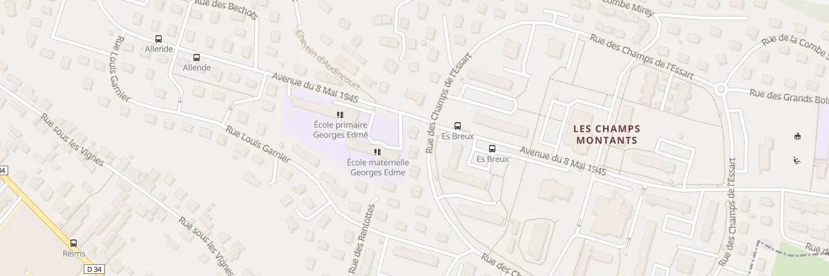 Plan du 4 Rue Champs de l’Essart à Audincourt