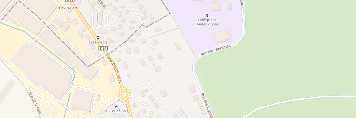 Plan du 51 Rue des Vignottes à Seloncourt