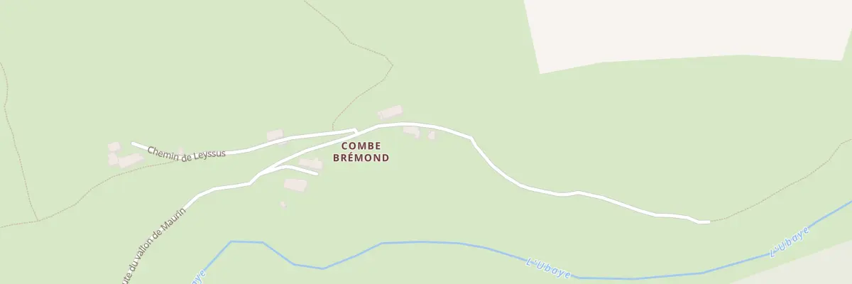 Plan du 5001A Combe Bremond à Saint-Paul-sur-Ubaye