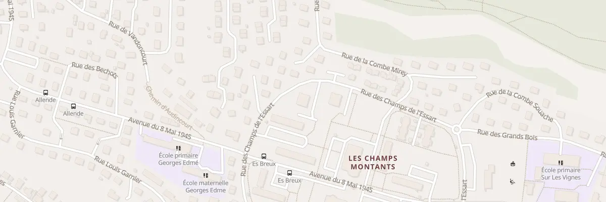 Plan du 41 Rue Champs de l’Essart à Audincourt