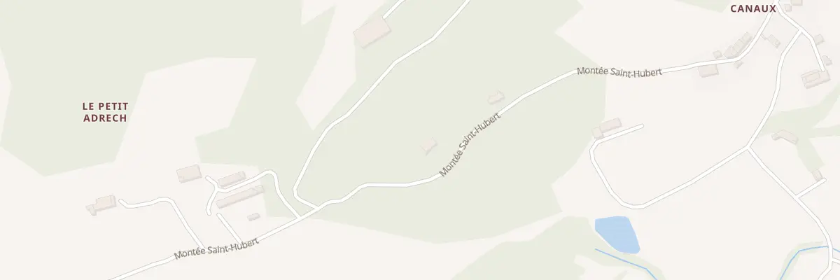Plan du 244 Mte Saint Hubert Canaux à Andon