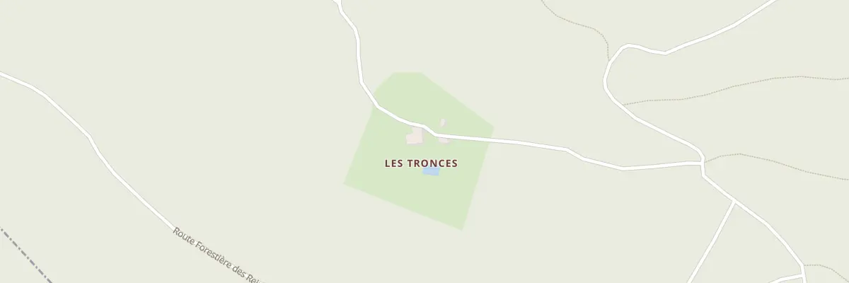 Plan du 1 Les Tronces à Barbey-Seroux