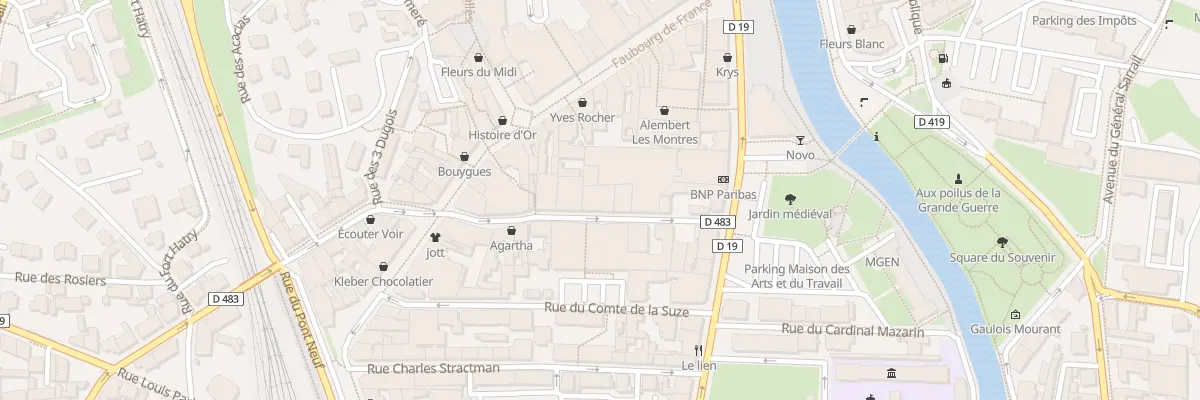 Plan du 6 Rue des Capucins à Belfort
