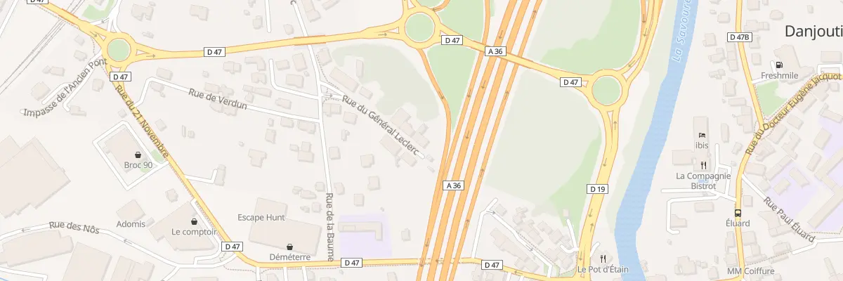 Plan du 2 Rue du Général Leclerc à Danjoutin
