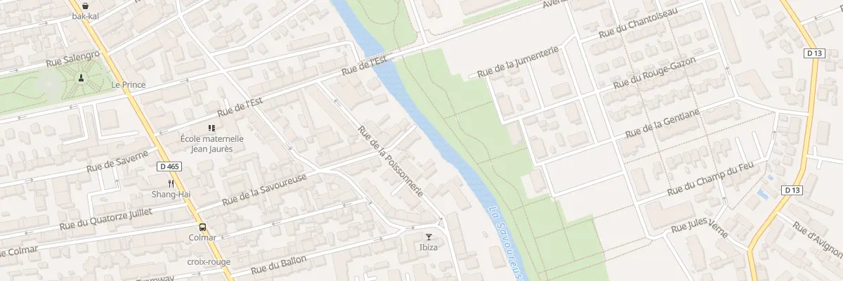 Plan du 1 Rue de la Savoureuse à Belfort