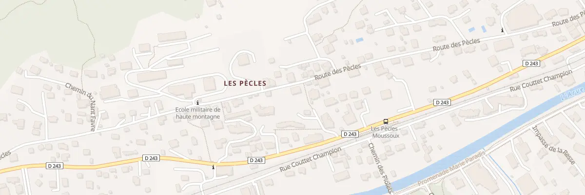 Plan du 629 Rte des Pècles à Chamonix-Mont-Blanc