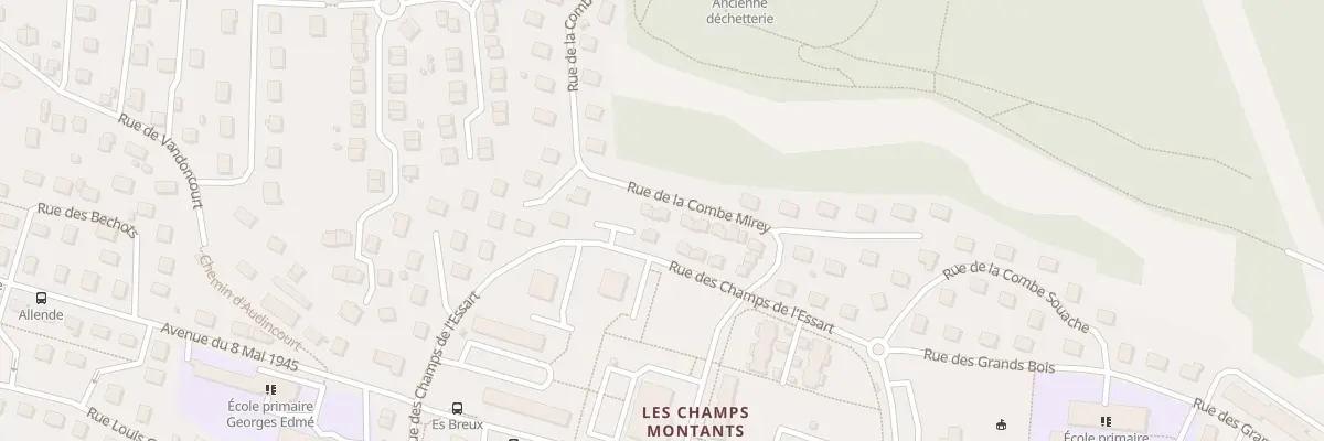 Plan du 34B Rue de la Combe Mirey à Audincourt