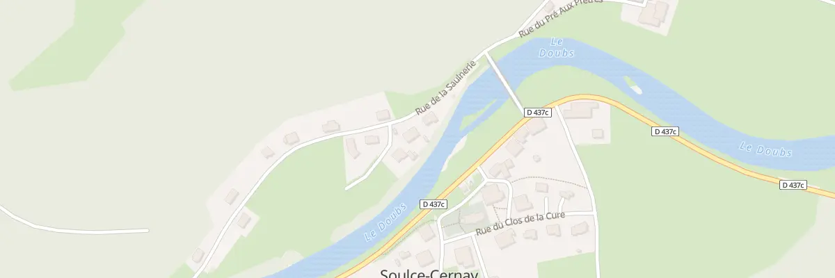 Plan du 3 Rue de la Saulnerie à Soulce-Cernay