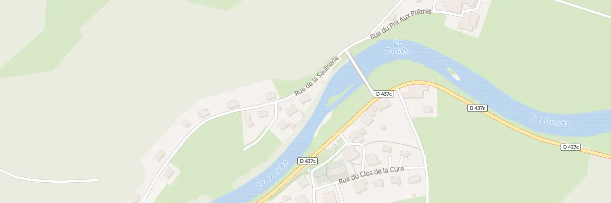 Plan du 1 Rue de la Saulnerie à Soulce-Cernay