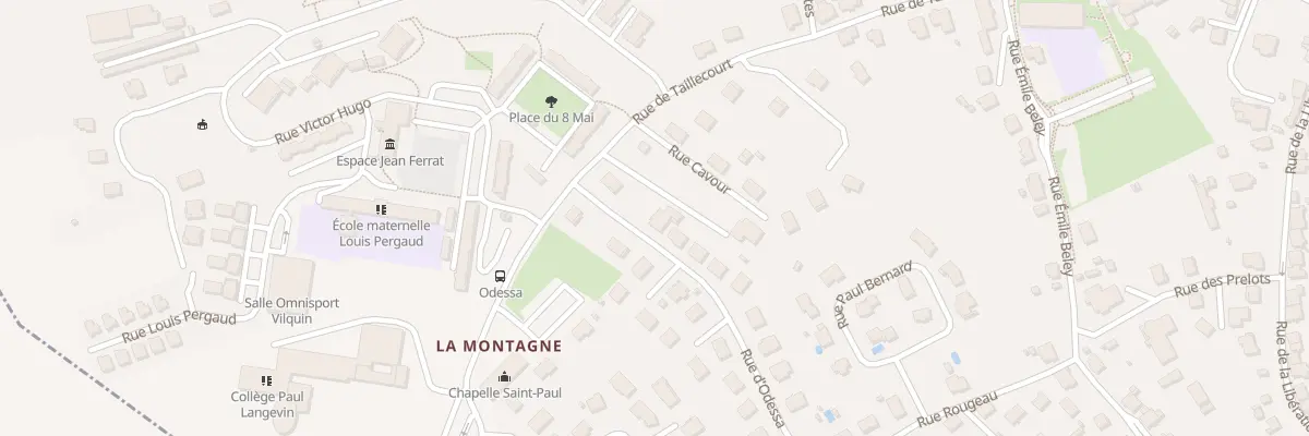 Plan du 3 Rue d’Odessa à Étupes