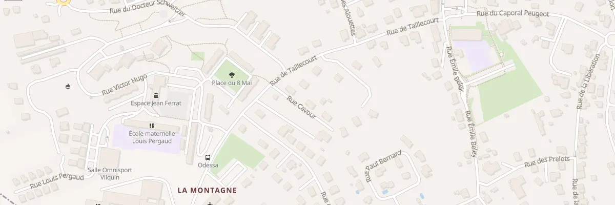 Plan du 3 Rue de Cavour à Étupes