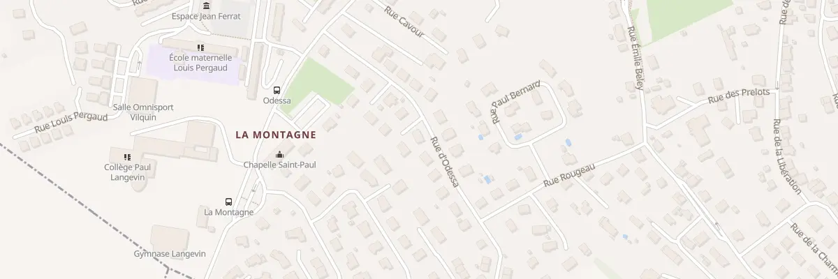 Plan du 22 Rue d’Odessa à Étupes