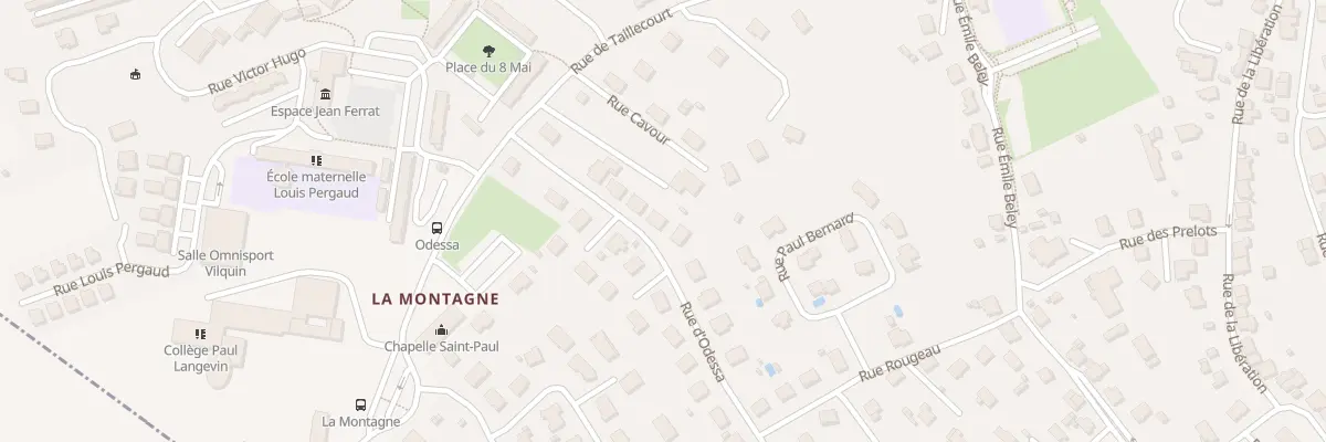 Plan du 5T Rue d’Odessa à Étupes