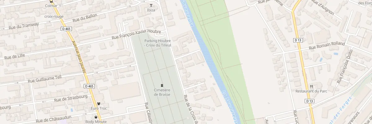 Plan du 5 Rue Gabriel Vicaire à Belfort