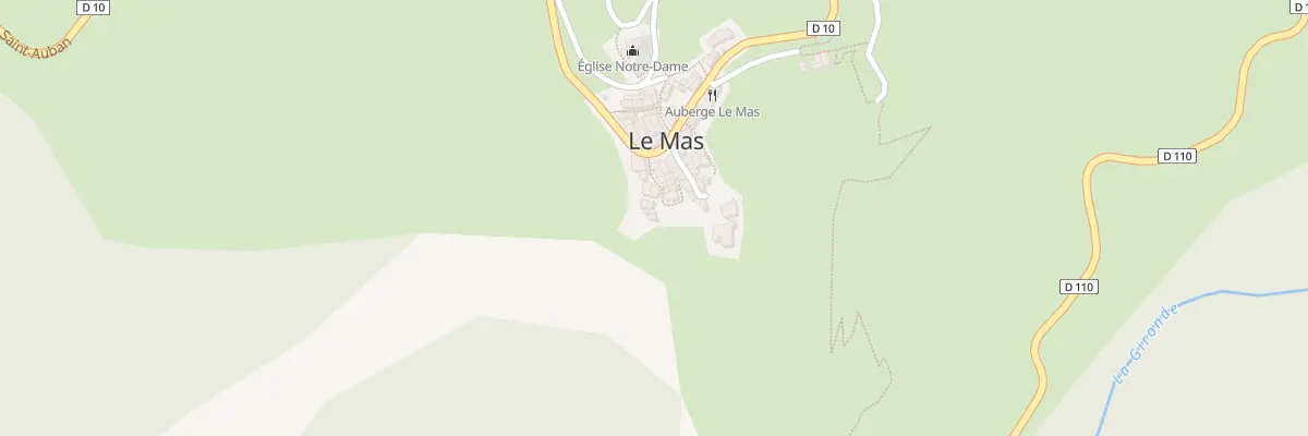 Plan du 40 Mte du Castellaras au Mas