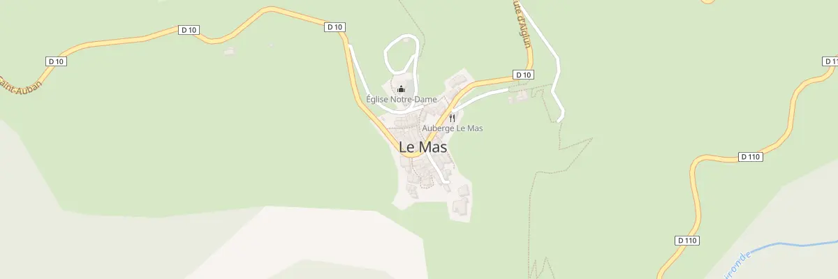 Plan du 9 Mte de l’Eglise au Mas