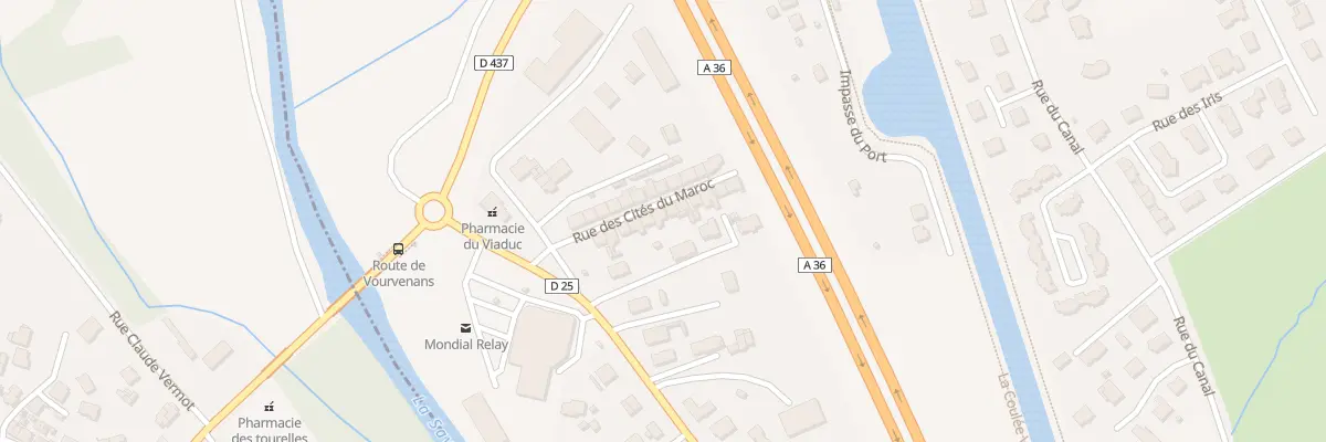 Plan du 14 Rue des Cites du Maroc à Trévenans
