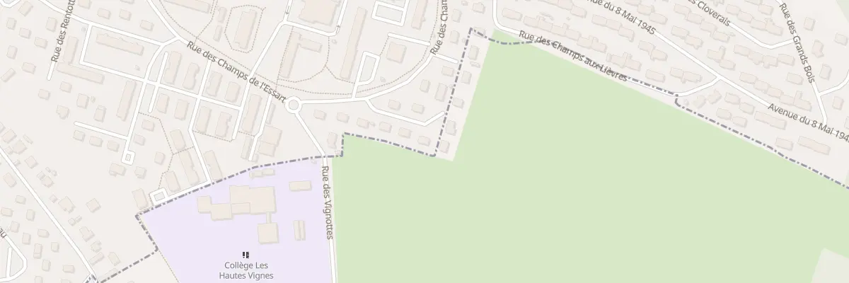 Plan du 38 Rue Champs de l’Essart à Audincourt