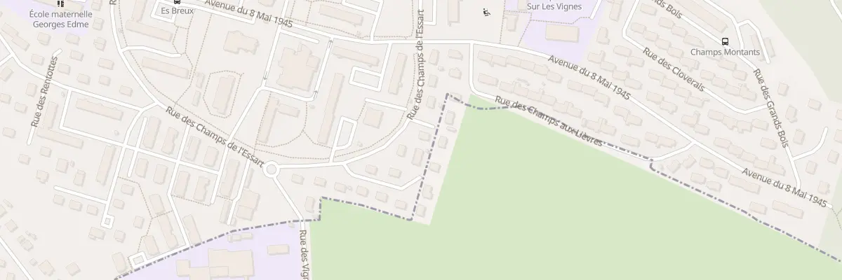 Plan du 54 Rue Champs de l’Essart à Audincourt
