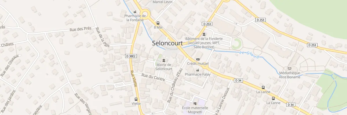 Plan du 129 Rue du Gen Leclerc à Seloncourt