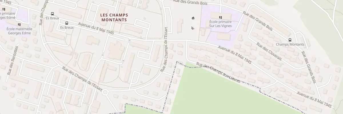 Plan du 62 Rue Champs de l’Essart à Audincourt
