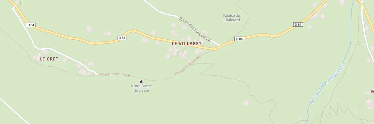 Plan du 86 Che de Liesse à Montvalezan