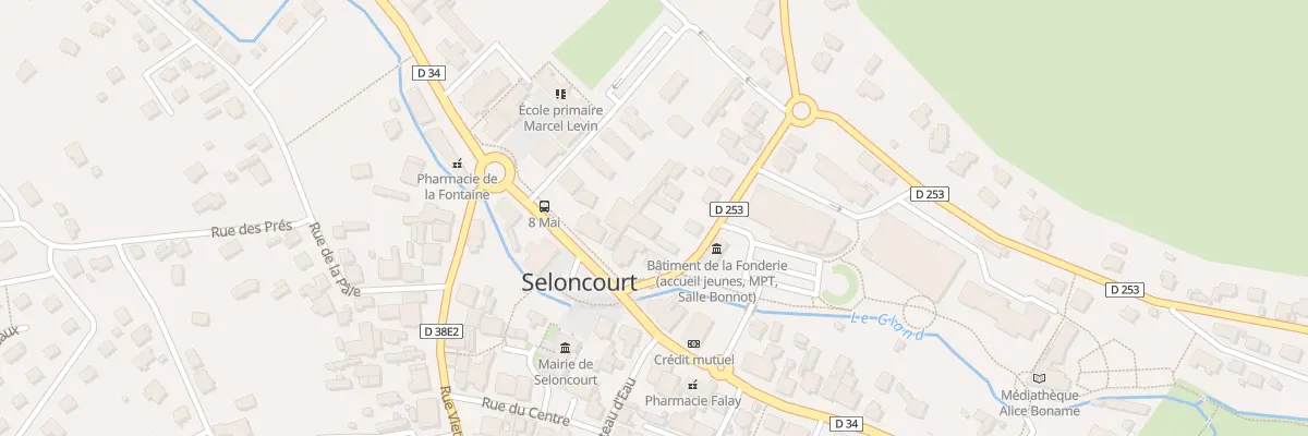 Plan du 126 Rue du Gen Leclerc à Seloncourt