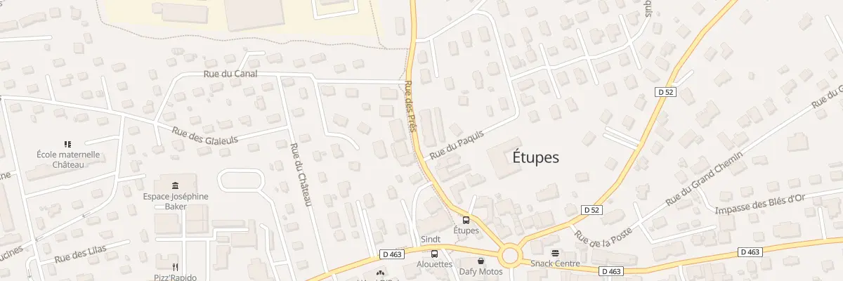 Plan du 14 Rue des Prés à Étupes