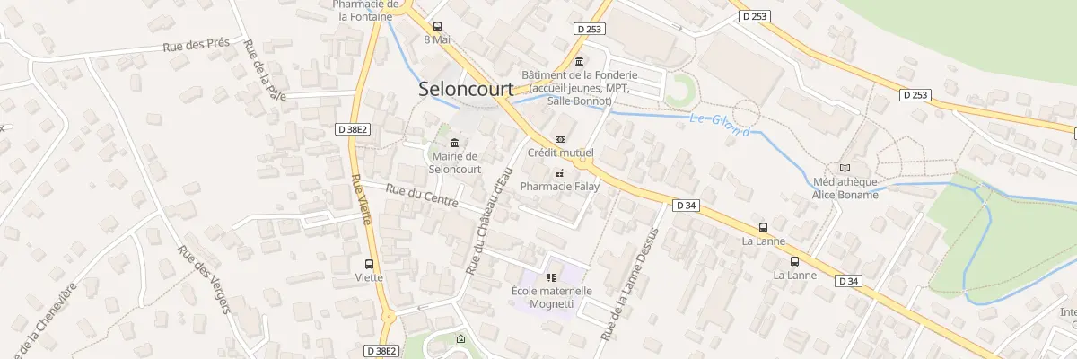 Plan du 123 Rue du Gen Leclerc à Seloncourt