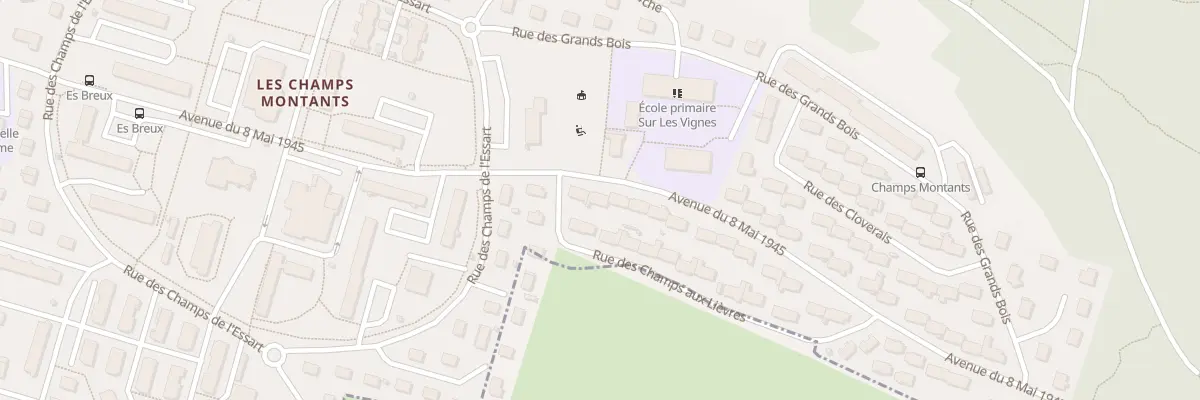 Plan du 88 Av du Huit Mai à Audincourt