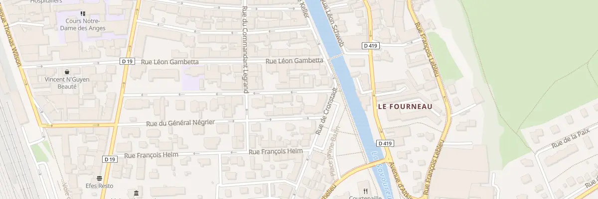 Plan du 7 Rue Marceau à Belfort