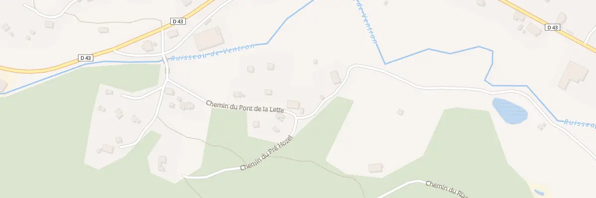 Plan du 5 Che du Pont de la Lette à Ventron