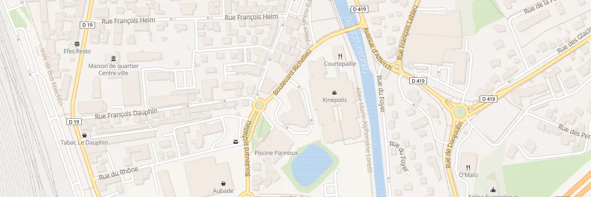Plan du 7 Bd du Plessis de Richelieu à Belfort