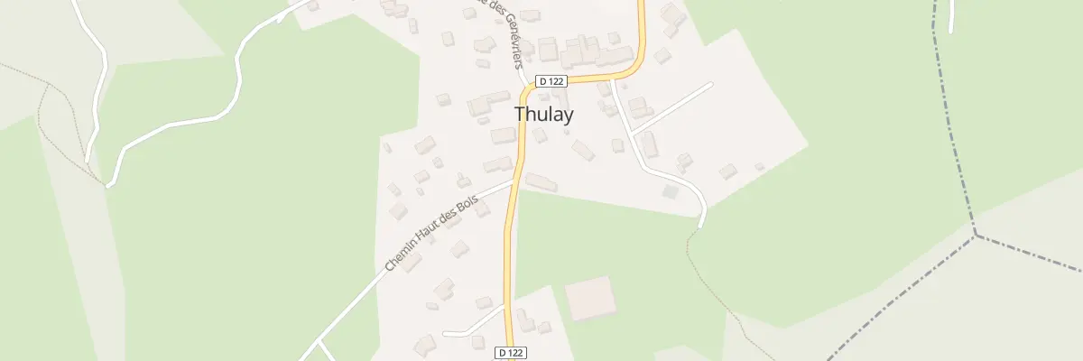 Plan du 8 Rte de Sevralon à Thulay
