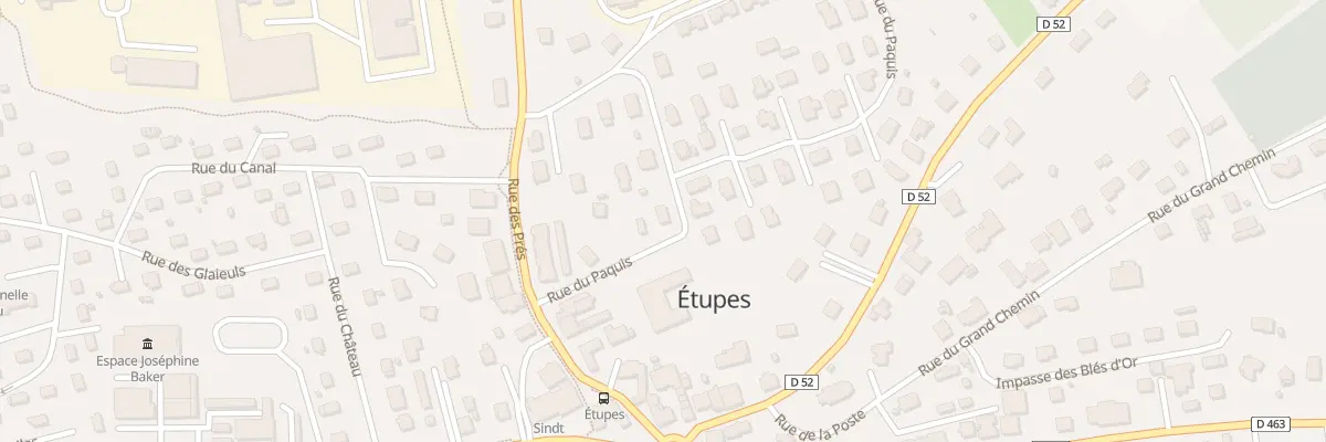 Plan du 4 Rue du Paquis à Étupes