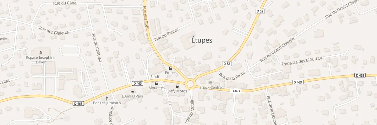 Plan du 1B Rue de Fesches Le Chatel à Étupes